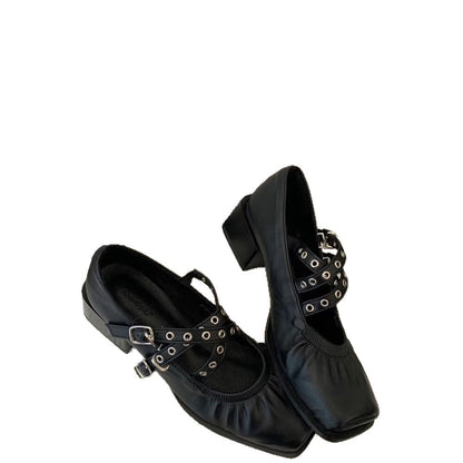 Damen Slingback Ballerinas Edel Modisch Verstellbar