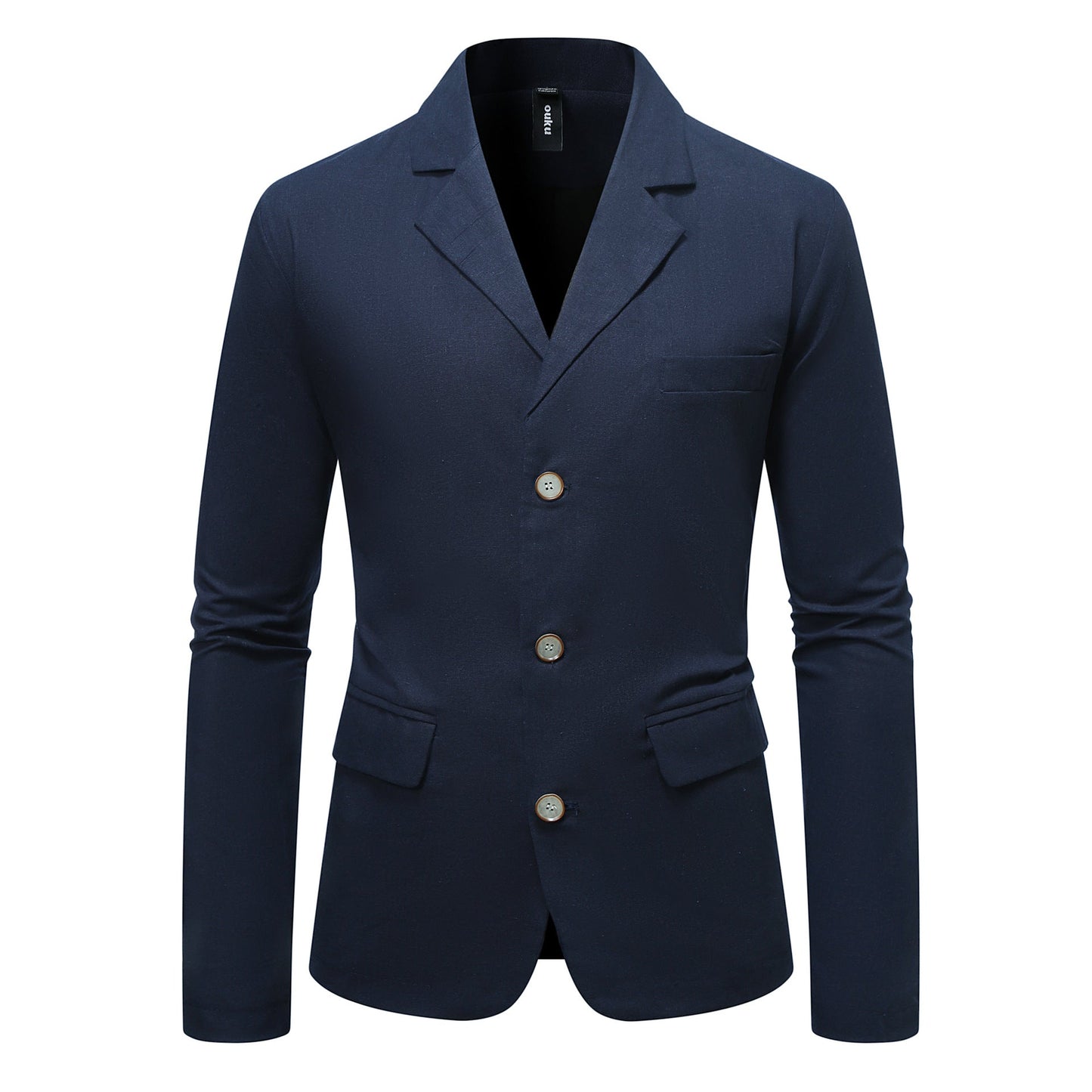 Herren Blazer Elegant mit Taschen und Slim Fit