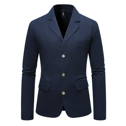 Herren Blazer Elegant mit Taschen und Slim Fit