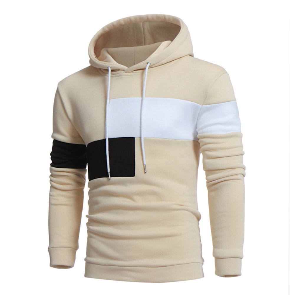 Herren Kapuzenpullover Sportlich Farbblock Design