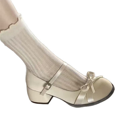 Damen Ballerinas Schleifen Detail Komfort Sohle