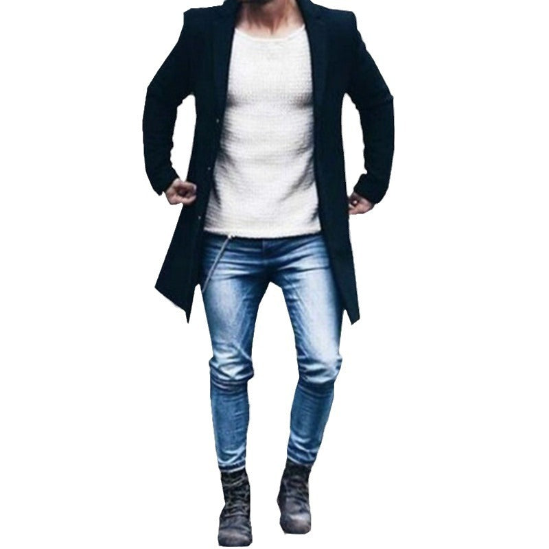 Eleganter Herren Mantel Hochwertig Modern Berlin Stil