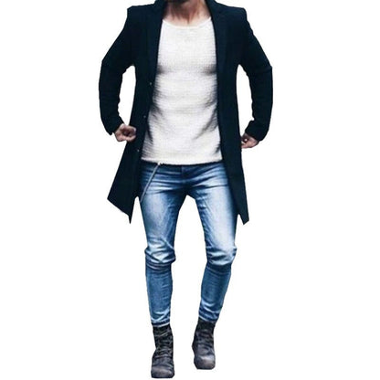 Eleganter Herren Mantel Hochwertig Modern Berlin Stil