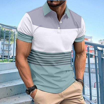 Herren Poloshirt Elegantes Kurzarm-Shirt