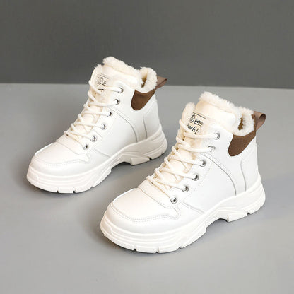 Damen Winterstiefel Sneaker High-Top Warm Kuschelig