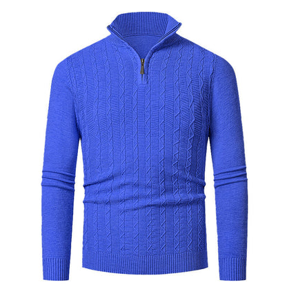 Herren Strickpullover Stehkragen Modern