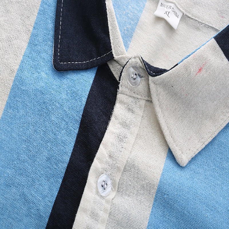 Herren Langarmhemd Streifendesign Modern Berlin Style