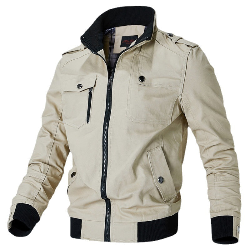 Herren Übergangsjacke Modern mit Funktions-Taschen Elastisch
