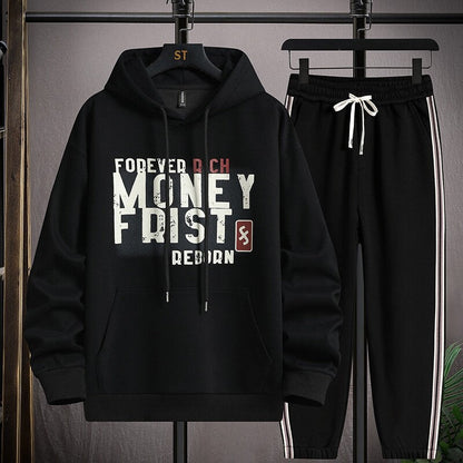 Herren Sportanzug Bequem Kapuzenpullover Jogginghose Casual