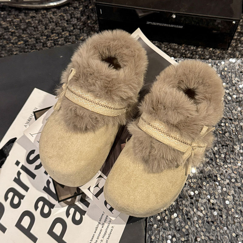 Damen Hausschuhe Weiche Plüschslipper Warm