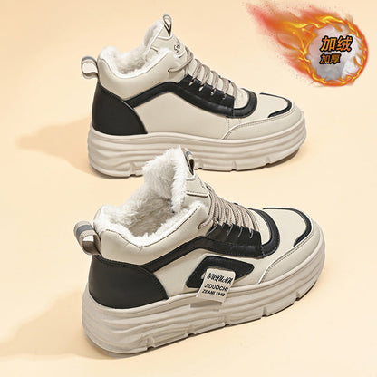 Damen Sneaker Warm mit Rutschfester Sohle Modisch