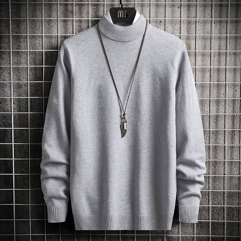 Herren Rollkragenpullover Weich Strick Qualität Modern