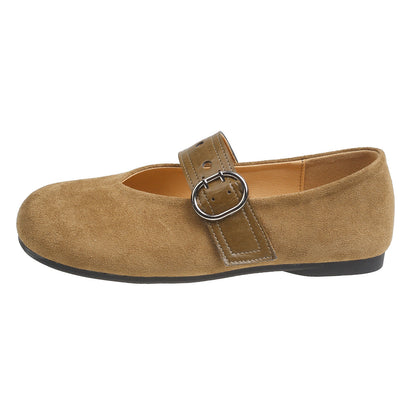 Damen Ballerinas Komfortabel Weich Mit Riemen Schuhe