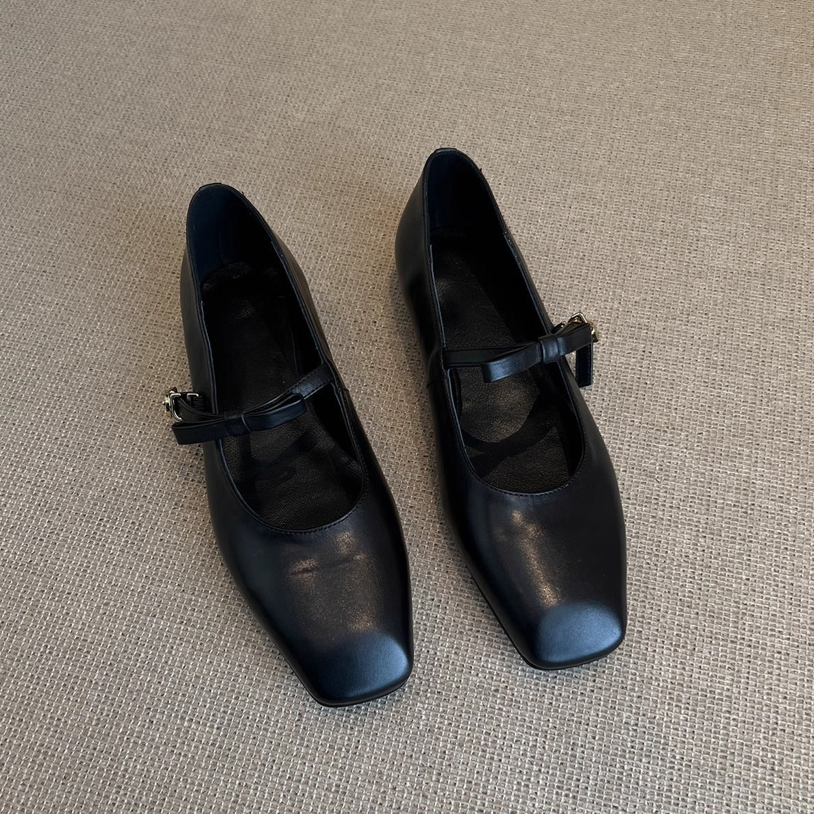 Damen Ballerinas Elegante Riemen Schuhe Quadratisch