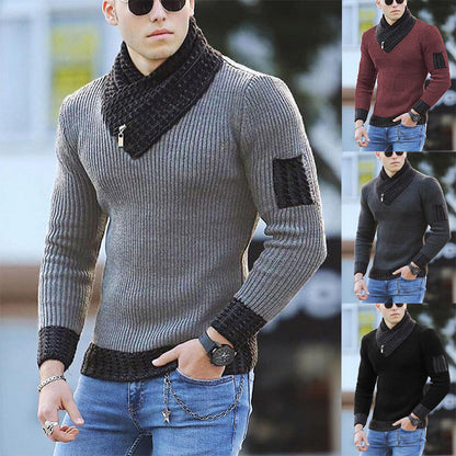 Herren Strickpullover Modern Asymmetrisch Trendig - BerlinGlamour