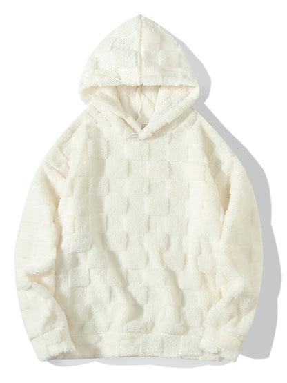 Herren Fleece-Hoodie Kuschelig Warm Mit Muster
