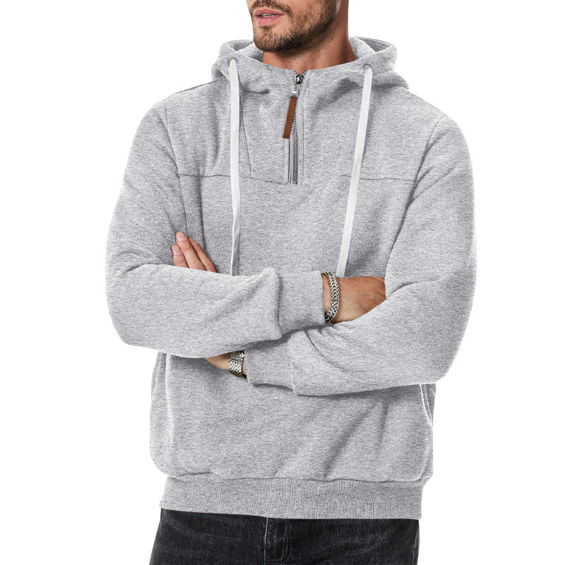 Herren Kapuzenpullover Modern mit Reißverschluss und Stylishem Design - BerlinGlamour