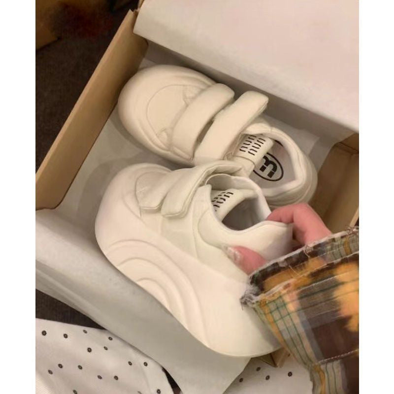Damen Plateausneaker Chunky Bequem mit Klettverschluss - BerlinGlamour