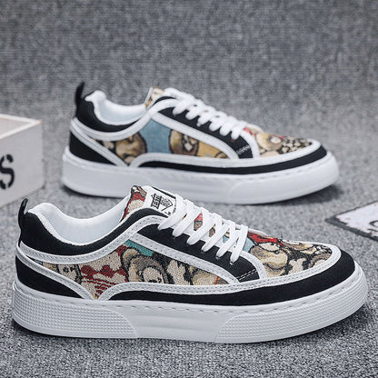 Damen Sneaker Bequem Grafik Muster Sportlich - BerlinGlamour