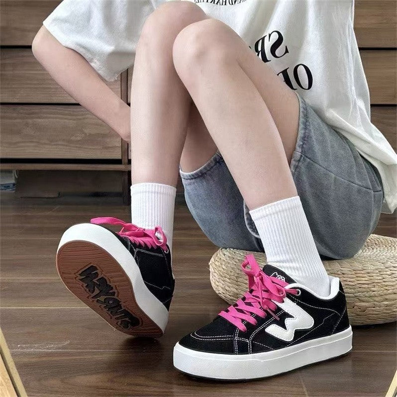 Damen Sneaker Sportlich Weite Passform Gummiprofil