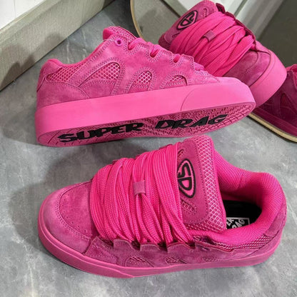 Damen Sneaker High-Top Sportlich mit Schnürsystem und Dämpfung