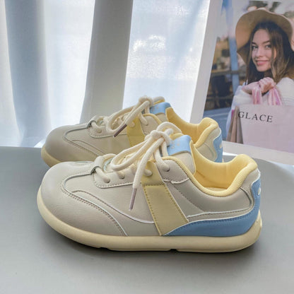 Damen Sneaker Sportlich Bequem Weiße