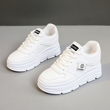 Damen Sneaker Chunky Bequem Dämpfend Weiß