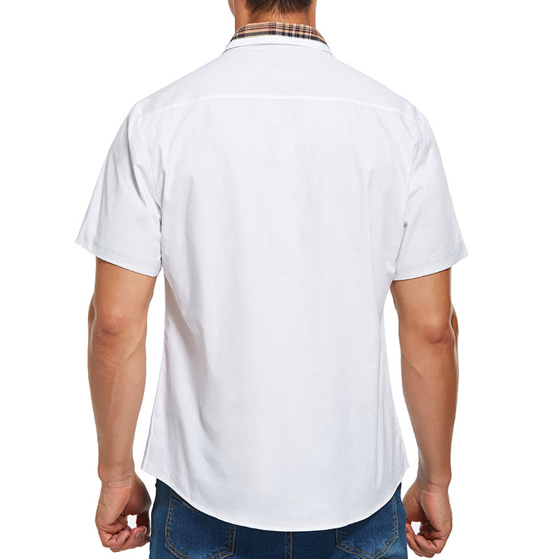 Herren Kurzarmhemd Karomuster Modern Style