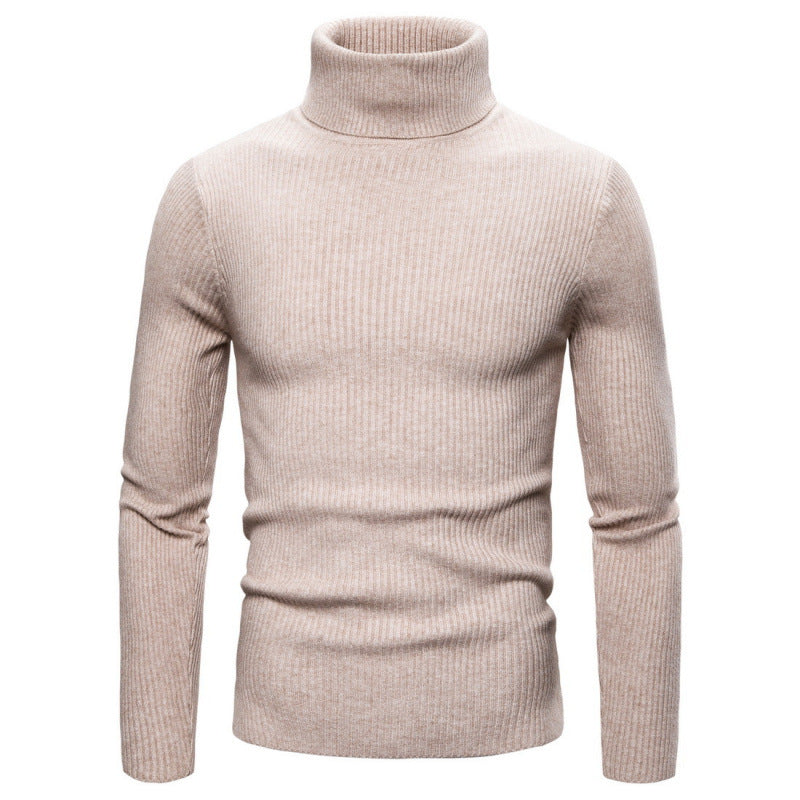 Herren Rollkragenpullover Struktur Optik Modern