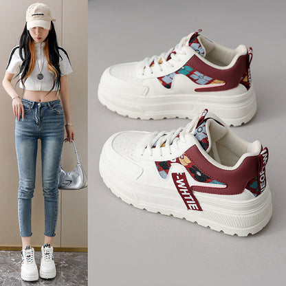 Damen Plateau Sneaker High Heel Sportschuhe Bequem - BerlinGlamour