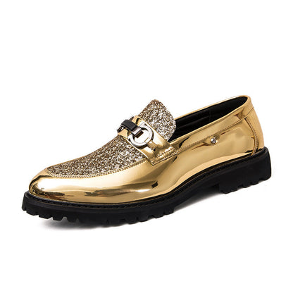 Damen Mokassins Glitzer Elegante Schuhe Mode