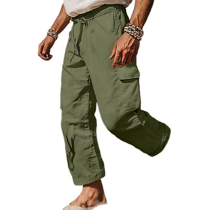 Herren Cargo-Hose Vielseitig Mit Verstellbarem Bund