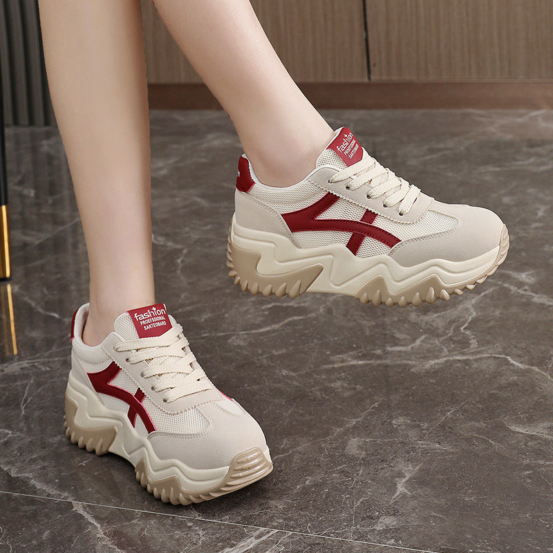 Damen Sneaker Chunky Modisch Großes Modell