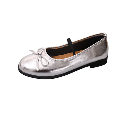 Ballerina Schuhe Damen Bequem mit Schleife