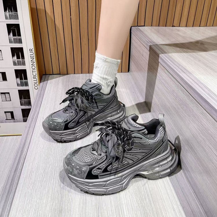 Damen Sport Sneaker atmungsaktiv mit Stoßdämpfung und Mesh-Obermaterial