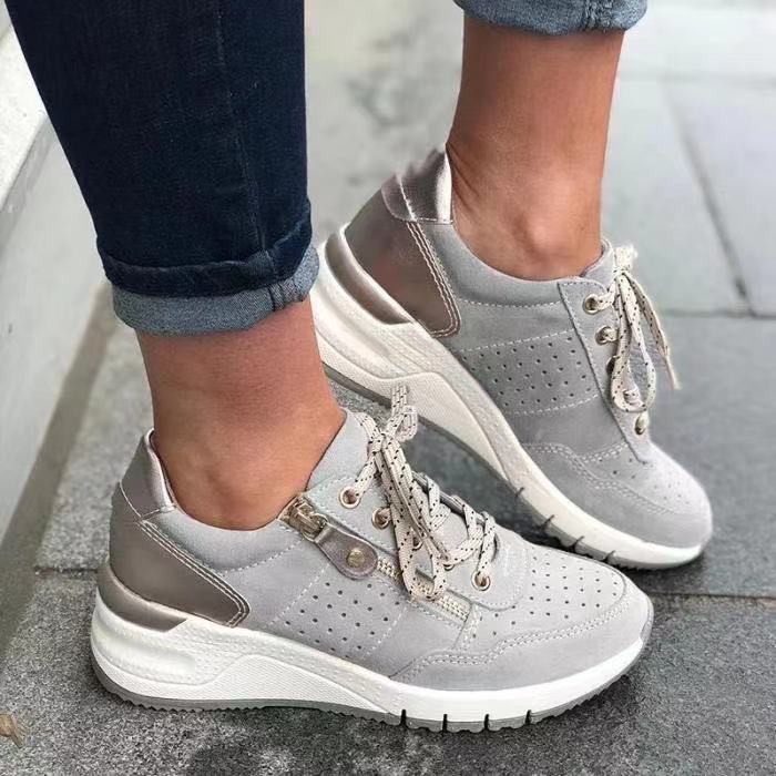 Damen Sneaker Sportlich Elegant Hochwertig Komfort