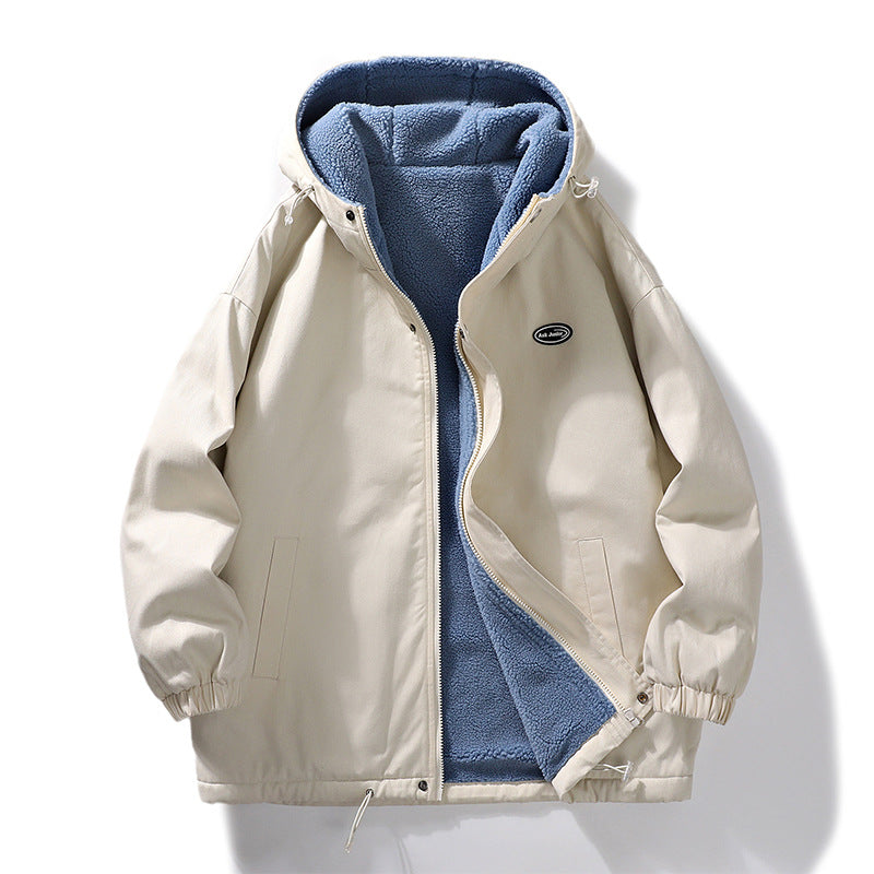 Herren Fleecejacke Warm Schützender Kragen Modern - BerlinGlamour
