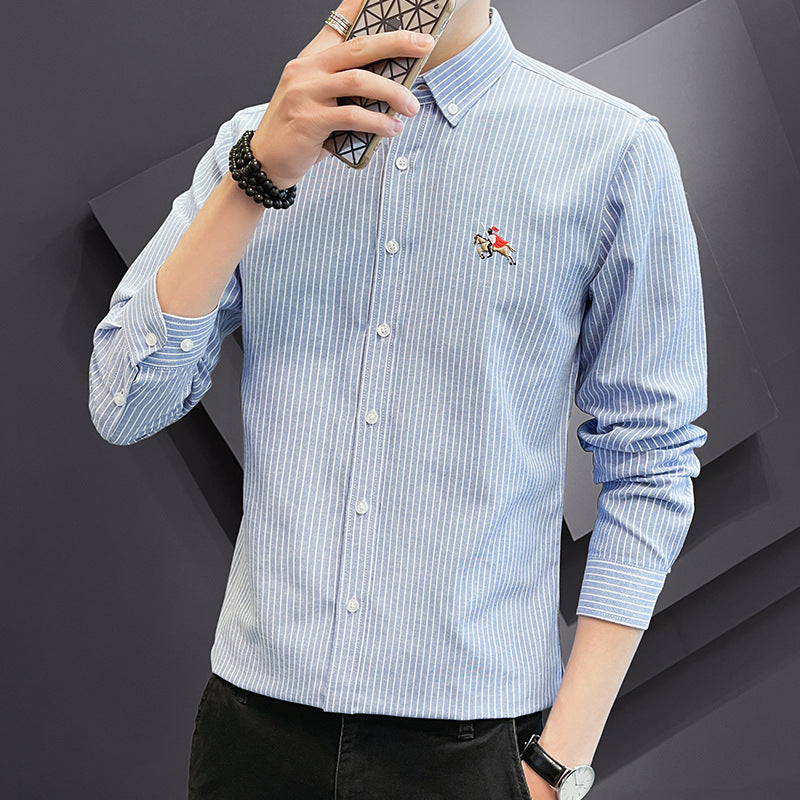 Herren Freizeithemd Kariert Stehkragen Modern Elegance - BerlinGlamour