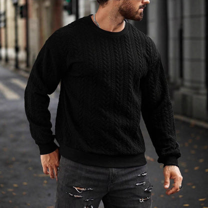 Herren Strickpullover Muster Pullover Grobstrick Modern
