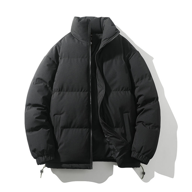 Herren Pufferjacke Isoliert Warm Hochkragen Modern