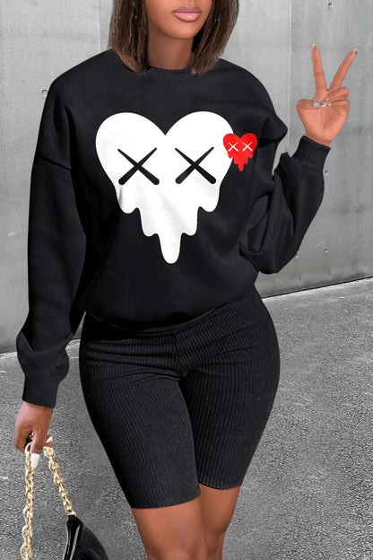 Herren Sweatshirt mit coolem Herz-Design Berlin Style - BerlinGlamour