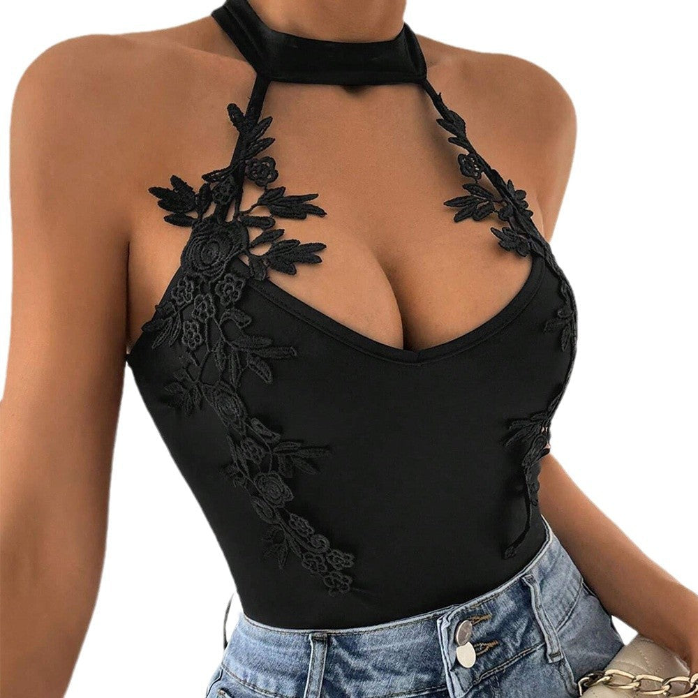 Damen Body Spitze Elegant Damenbody