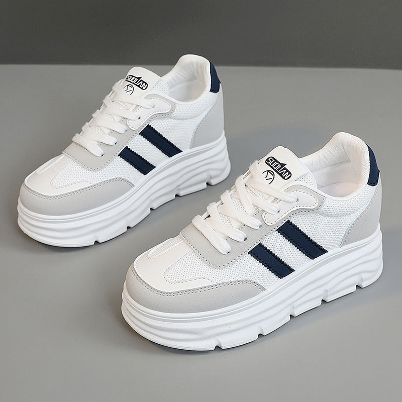 Damen Sneaker Plattform Schuhe Atmungsaktiv Modisch