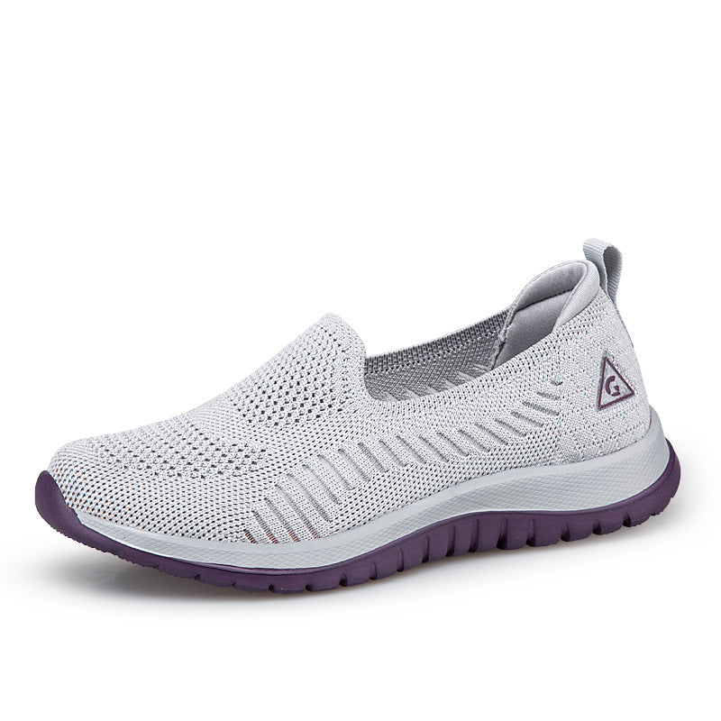 Damen Sneaker Bequem Atmungsaktiv Weich