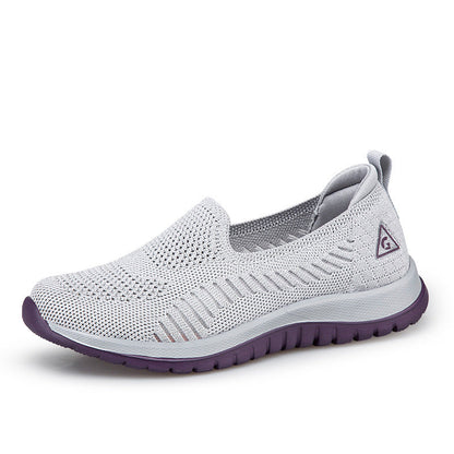 Damen Sneaker Bequem Atmungsaktiv Weich