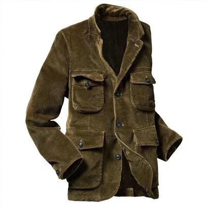 Herren Cordjacke Modern mit Taschen Übergangsjacke