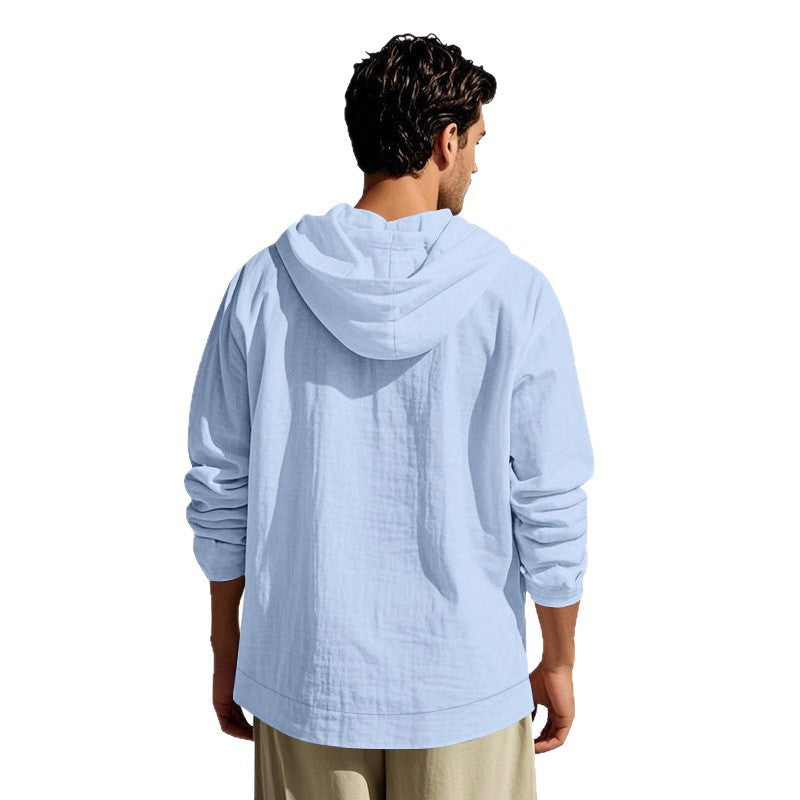 Herren Sommerjacke Lässig Kapuze Sportlich