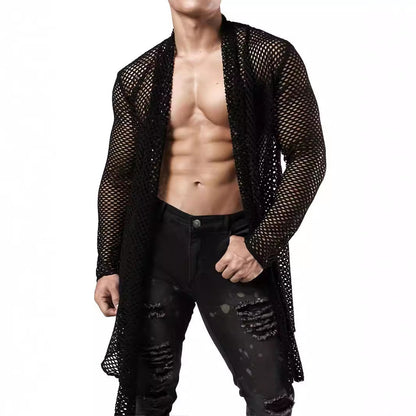 Herren Kimono Offener Schnitt Leicht Modern