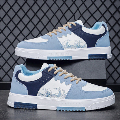 Damen Sneaker Wave Design Rutschfest Mode Sportschuhe