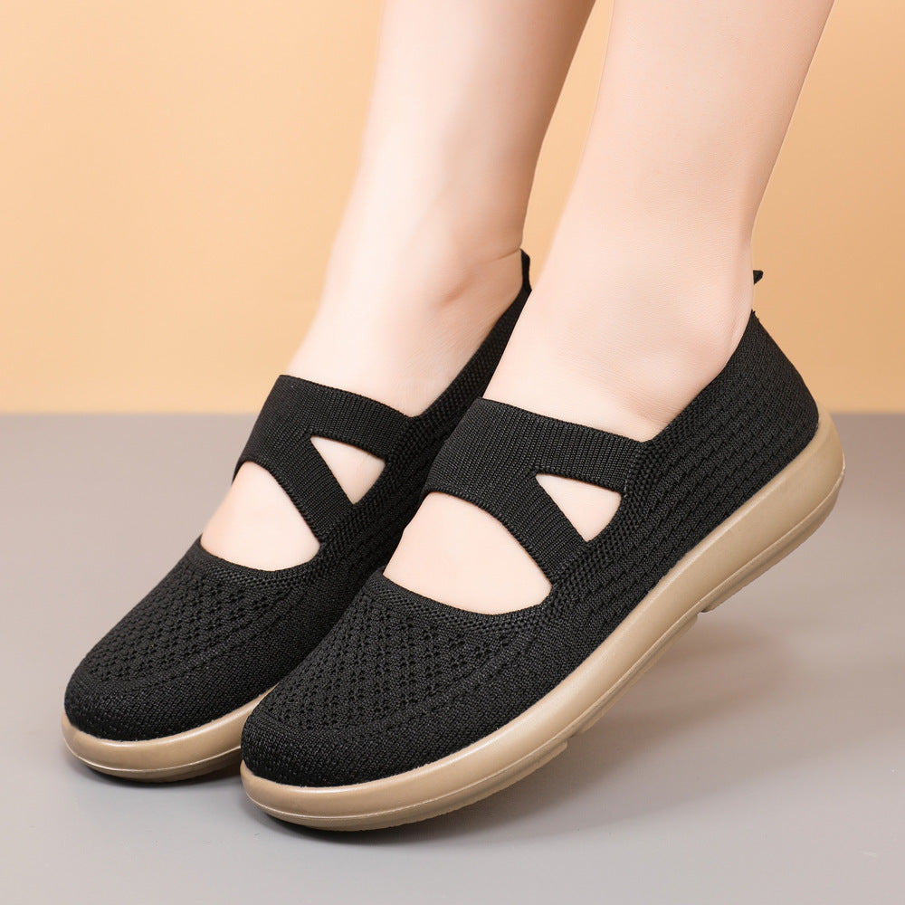 Damen Schuhe Slip-On Bequem Elastisch Komfort - BerlinGlamour